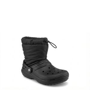 NEW CROCS women's classic lined neo puff boots in black